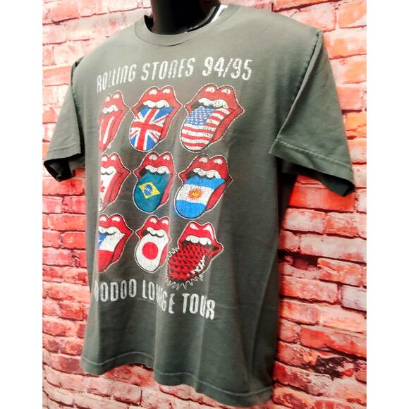 Bravado T-Shirt Men's Medium Gray Rolling Stones VooDoo Lounge Tour 94/95 Retro - Picture 5 of 6